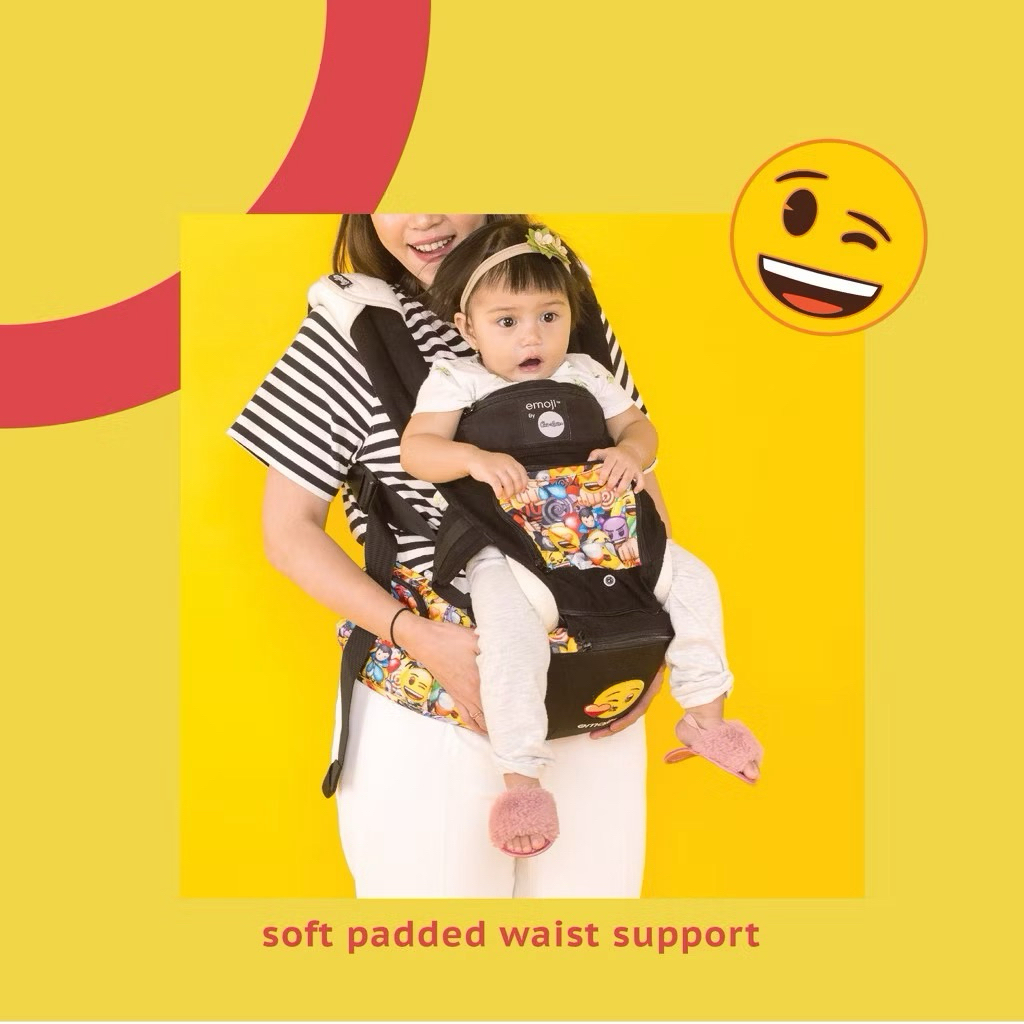 HIPSEAT GENDONGAN CARRIER SSC COCOLLATE EMOJI SEGEL BOX BARU MURAH ORIGINAL KADO JAKARTA ANAK NEWBOR