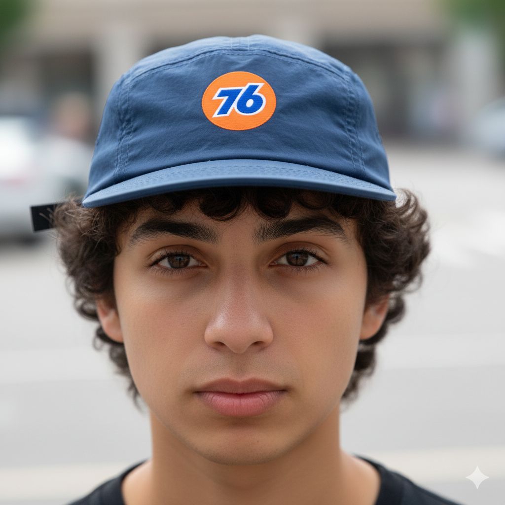 Topi Visor Pendek biru  76 5fanel ORI