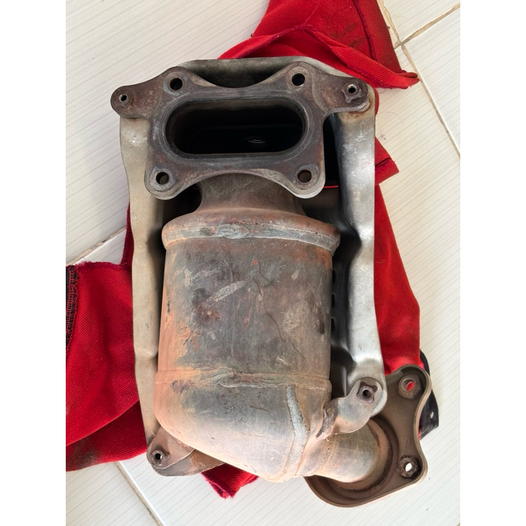 downpipe jazz ge8 copotan original katalis