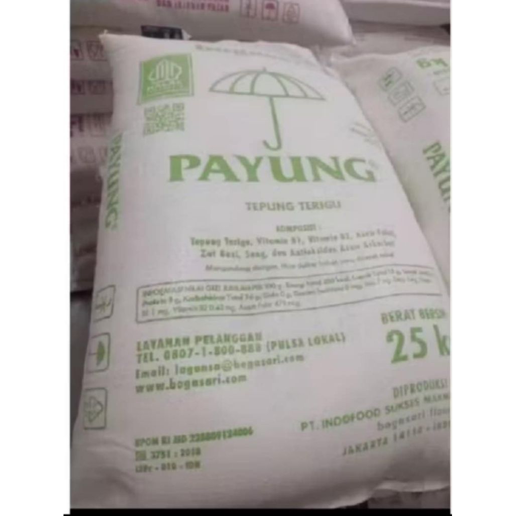 Tepung Terigu Berkualitas Payung 25 KG untuk Roti, Kue, dan Mie