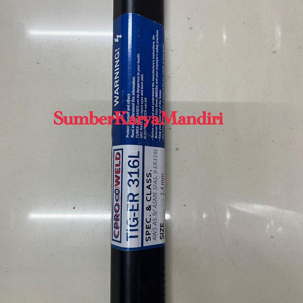 Kawat Las Argon TIG-ER 316L 2,4MM CPRO WELD (5kg)