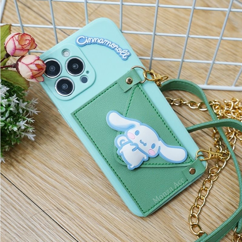 Case Dompet Tali Rantai 3D03 For Vivo V50 LITE V40 Y03 Y19S Y100 Y36 Y17S Y16 Y22 Y35 Y02S Y21 Y33S