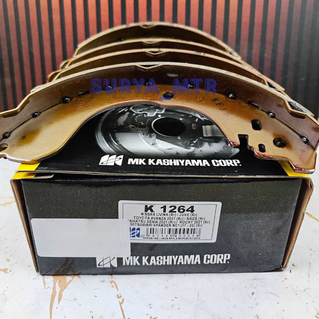 KAMPAS REM BELAKANG BRAKE SHOE NISSAN GRAND LIVINA JUKE XPANDER  MK KASHIYAMA K1264