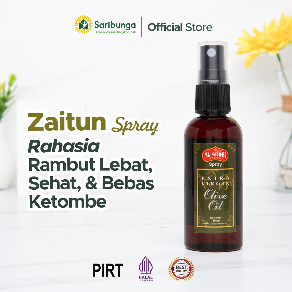 (New) AL AROBI EVOO SPRAY 50ml - Extra Virgin Olive Oil Untuk Rambut by AL AROBI - Vitamin Rambut