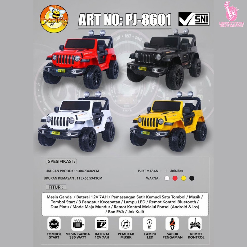 EXOTIC RECHARGEABLE JEEP PJ-8601