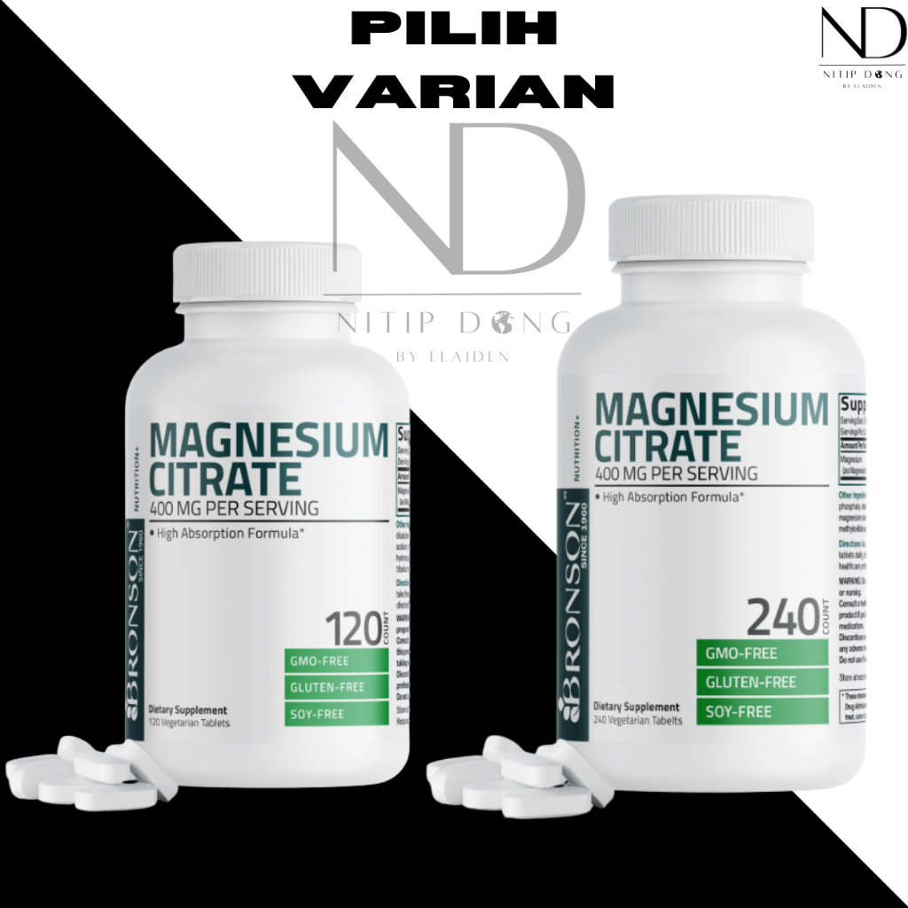 Magnesium Citrate 400MG Bronson