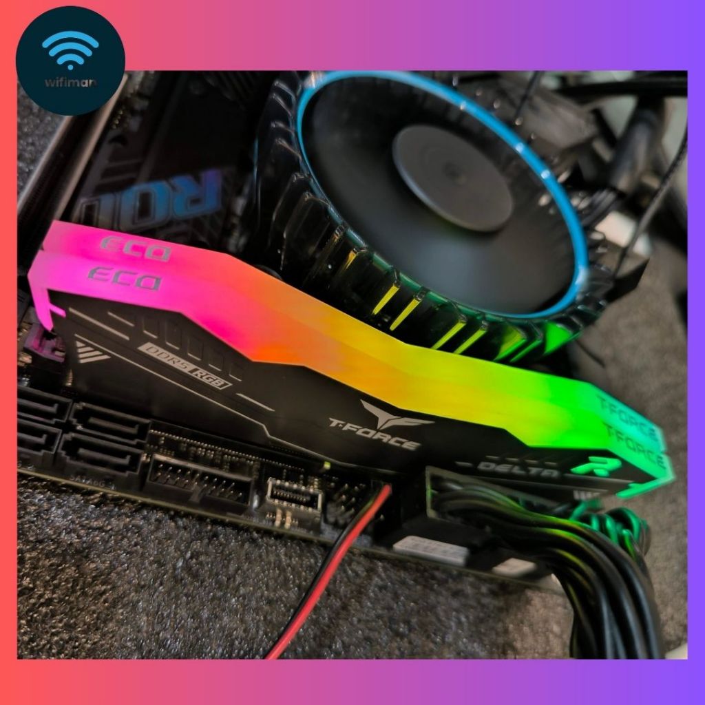 Ram Team T-Force Delta RGB DDR5 64GB (2X32GB) 6000Mhz  - Ram Team Delta DDR5 64GB