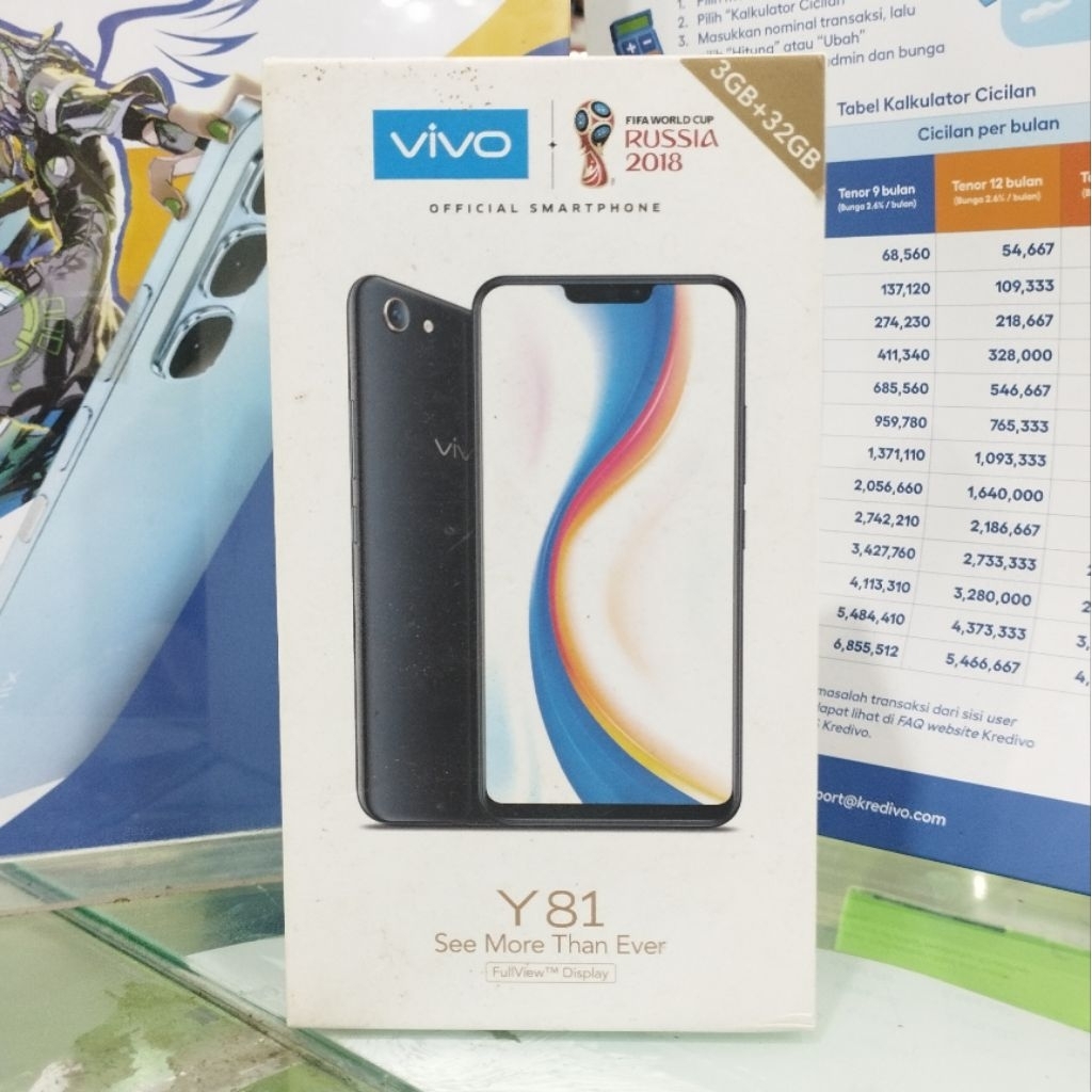 [Bekas] Dus Hp Vivo Y81 / 1808  - Kotak Kardus Lama - Kondisi Sesuai Foto - 0ri9inaI