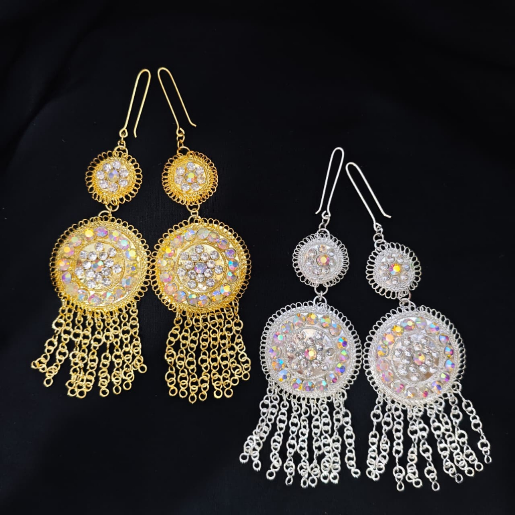 Anting Adat Aceh / Melayu Rumbai Panjang MIKA / Anting India / Anting Adat Bodo
