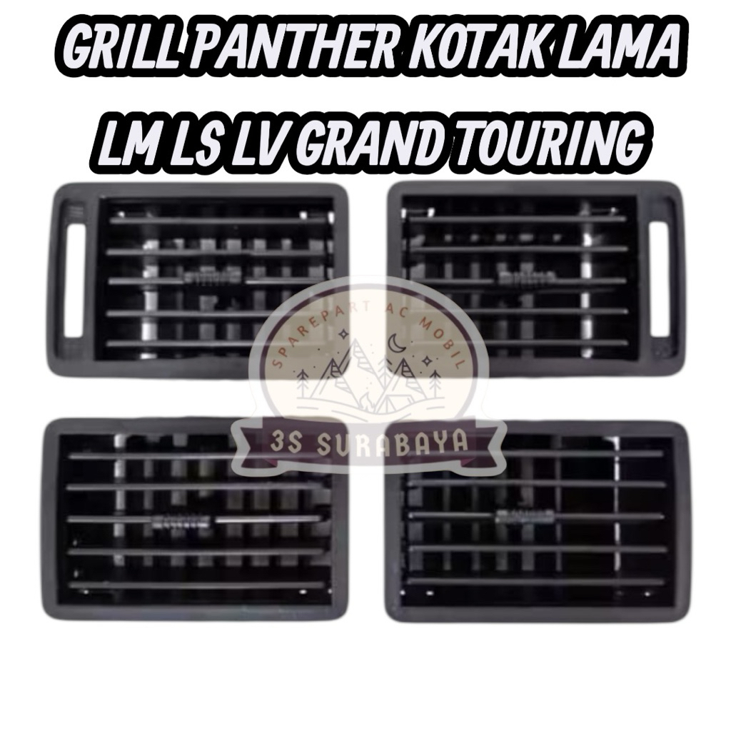 Grill kisi kisi ac Panther Kotak Lama Grand Touring LM LV LS Pick up Ac mobil 1 Set isi 4 pc (Baru/N