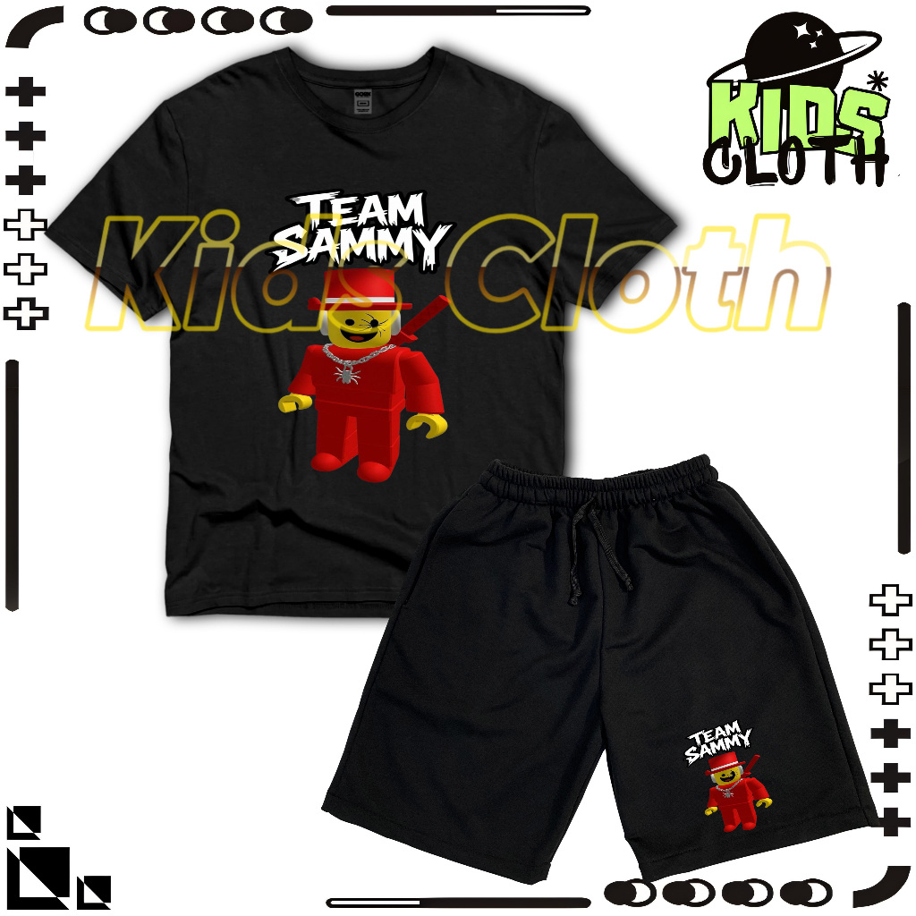 Setelan Anak Team Sammy Roblox Set Celana Anak Roblox Team Sammy