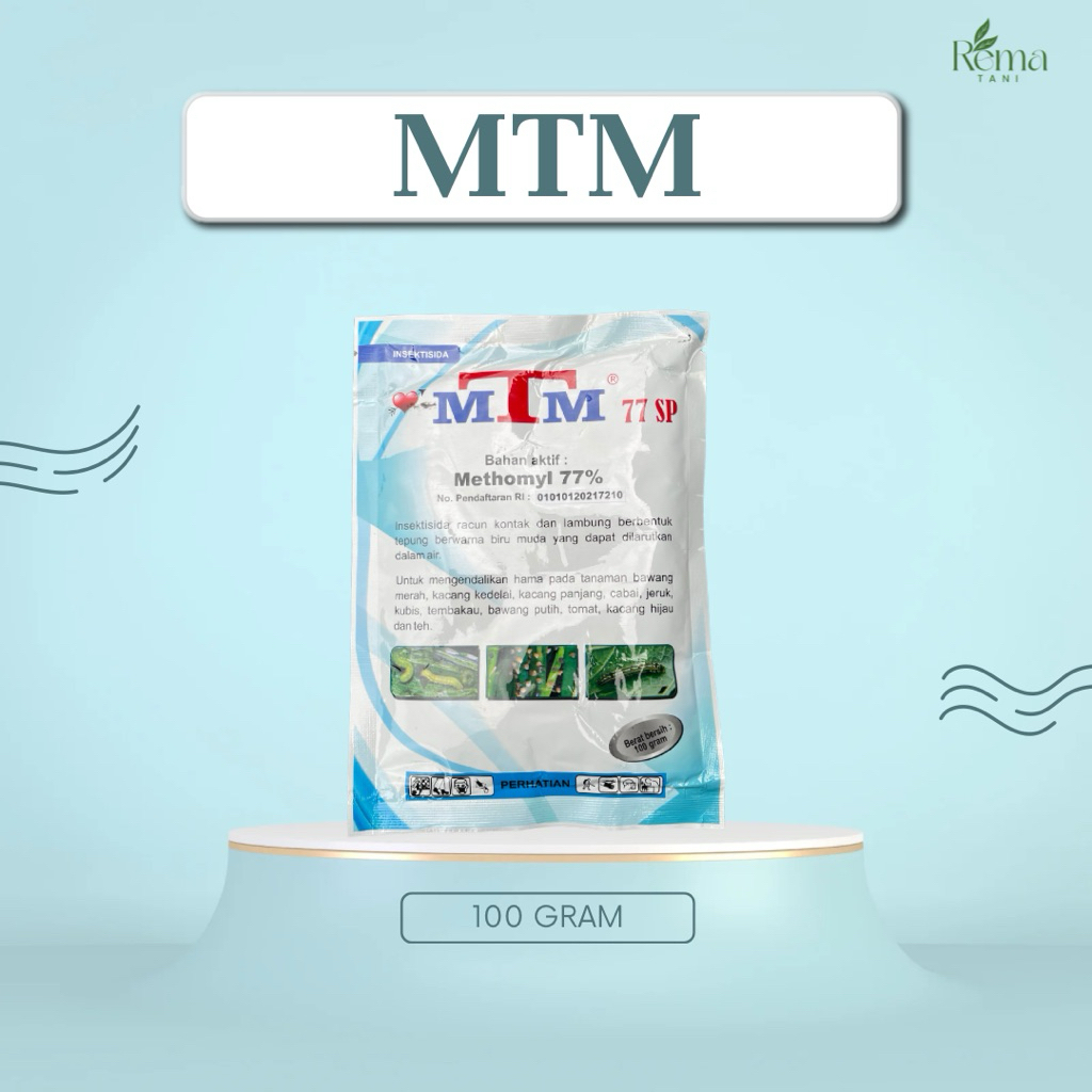 INSEKTISIDA MTM 77 SP METHOMYL 77% KEMASAN 100 GRAM