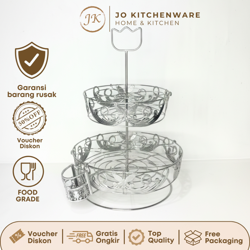 Rak Aqua Gelas / Rak penyimpanan Air kemasan Gelas / Rak aqua Stainless RB2018 RB2024