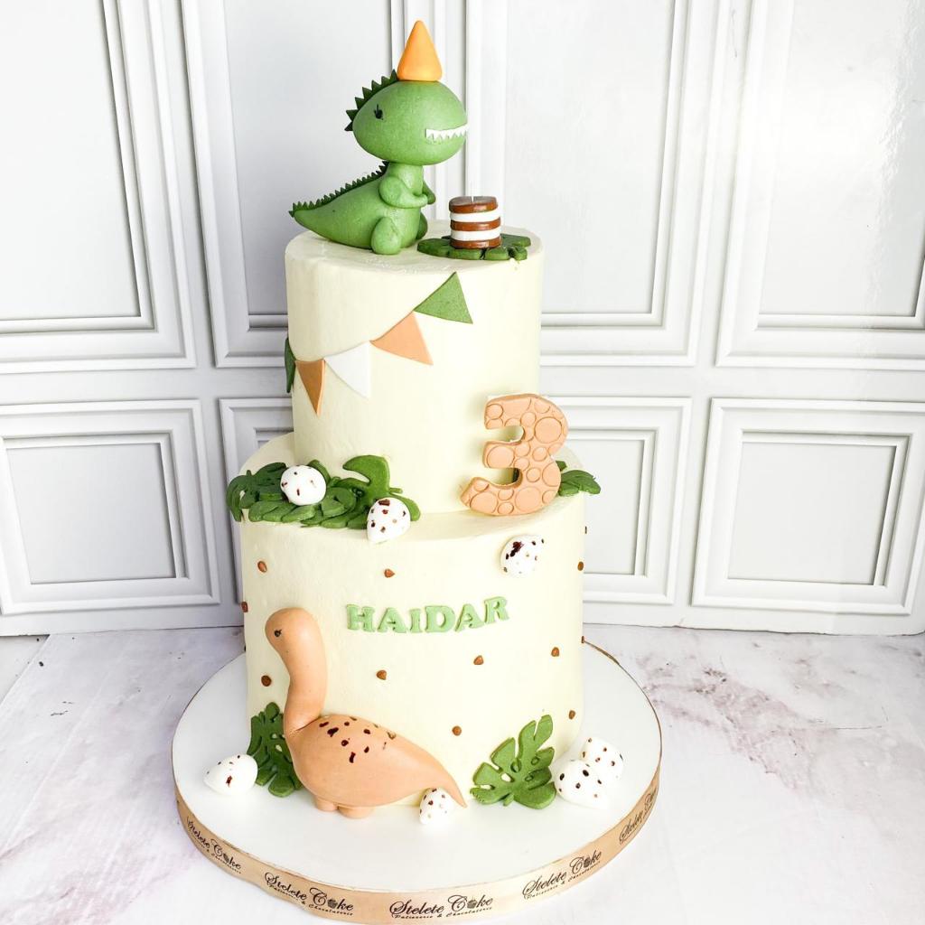 Kue Ulang Tahun/Birthday Cake/Kue Ultah Tema Dino/dino Cake/Kue Birthday Jakarta