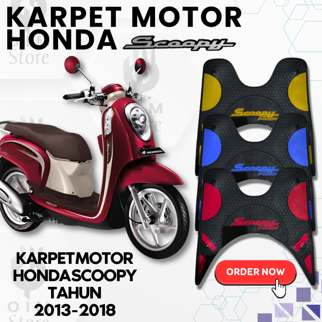 Karpet MURAH Honda Scoopy (2013 - 2018) scoopy old - Karpet Alas Kaki Rubber