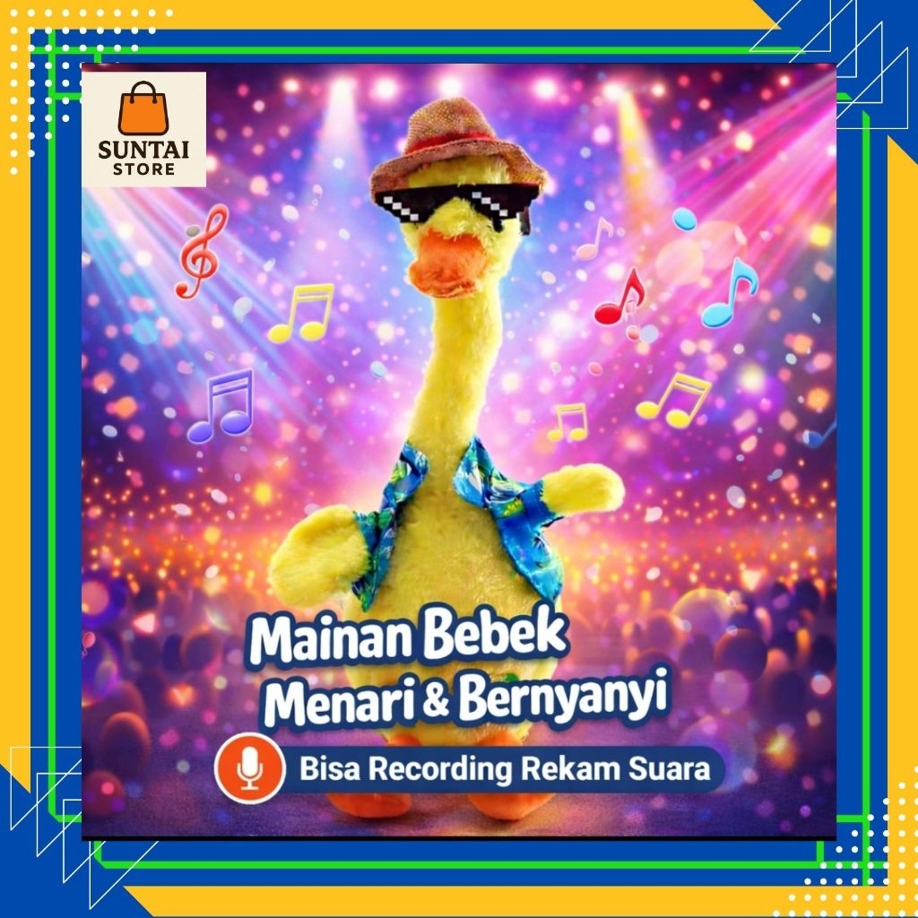 Mainan Boneka Bebek Goyang Lucu Berbicara Menari Menyanyi Banyak Lagu dan Merekam Suara - Toys Funny