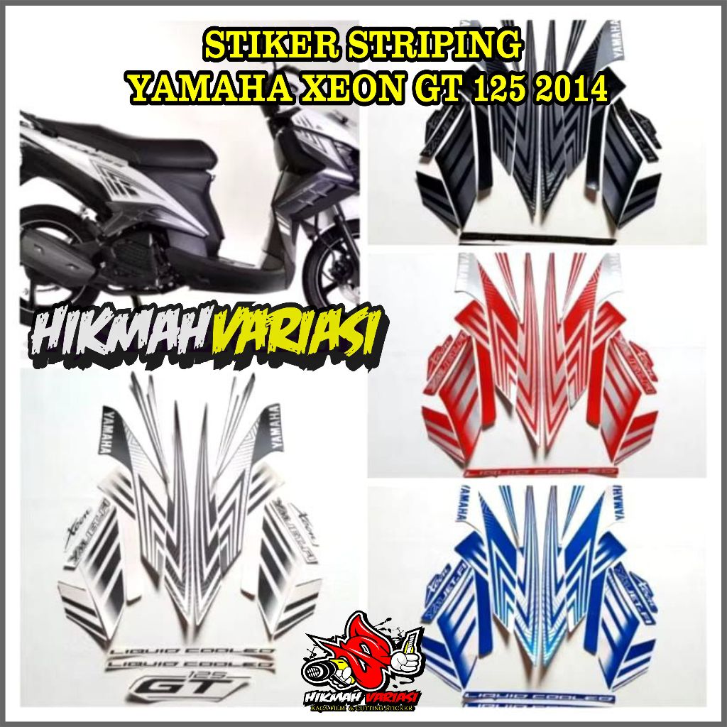 Striping Stiker Lis Motor Yamaha Xeon gt 125 2014