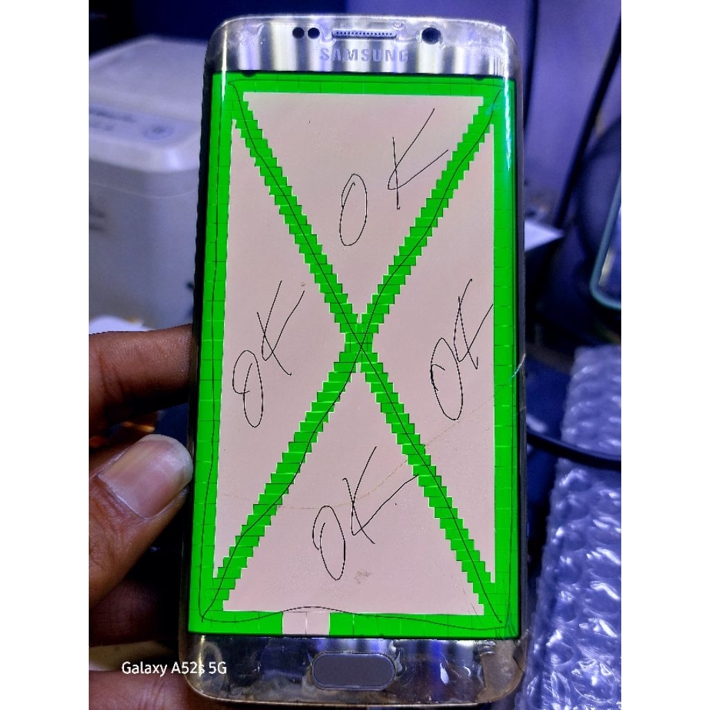Lcd Original Samsung S6 Edge Minus BisaPakai(Baca Deskripsi)