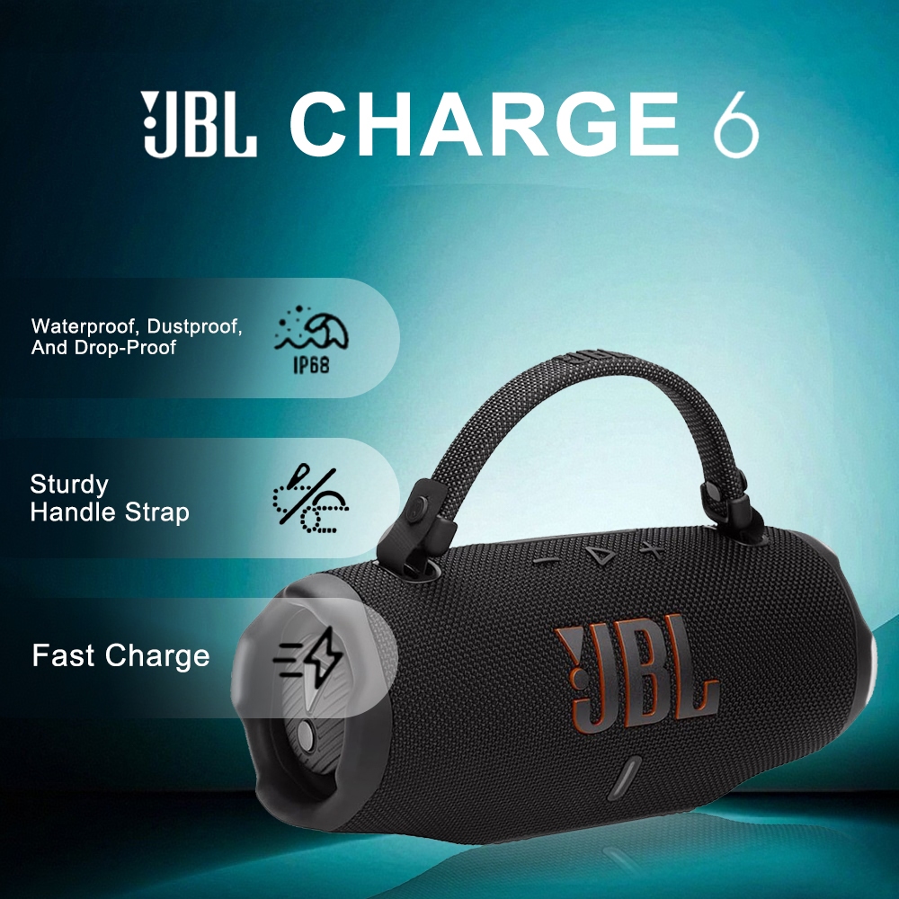 100% Original Speaker JBL Charge 6 Portable Waterproof And Drop-proof Bluetooth Speaker IP68 Waterpr