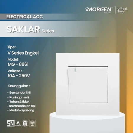MORGEN Tipe MG-8863 TIPE VIVACE " V-SERIES " Saklar Triple IB TANAM
