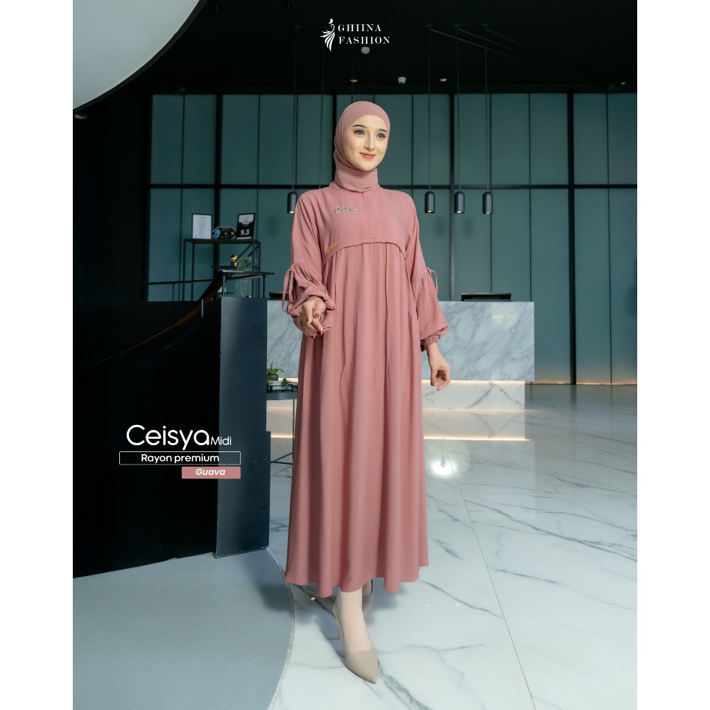 GHINA CEISYA midi dress
