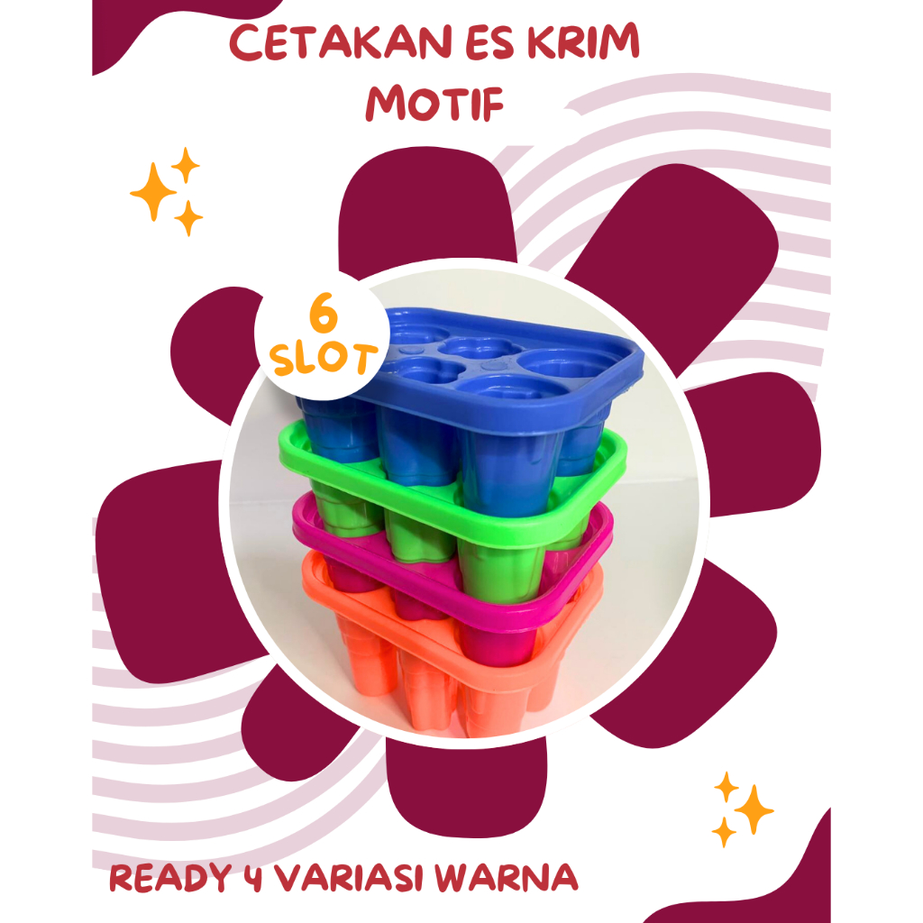 Cetakan Es Krim Gagang Cetakn Es Jelly Karakter Cetakan Es Lilin Stick Cetakan Es Plastik Lucu