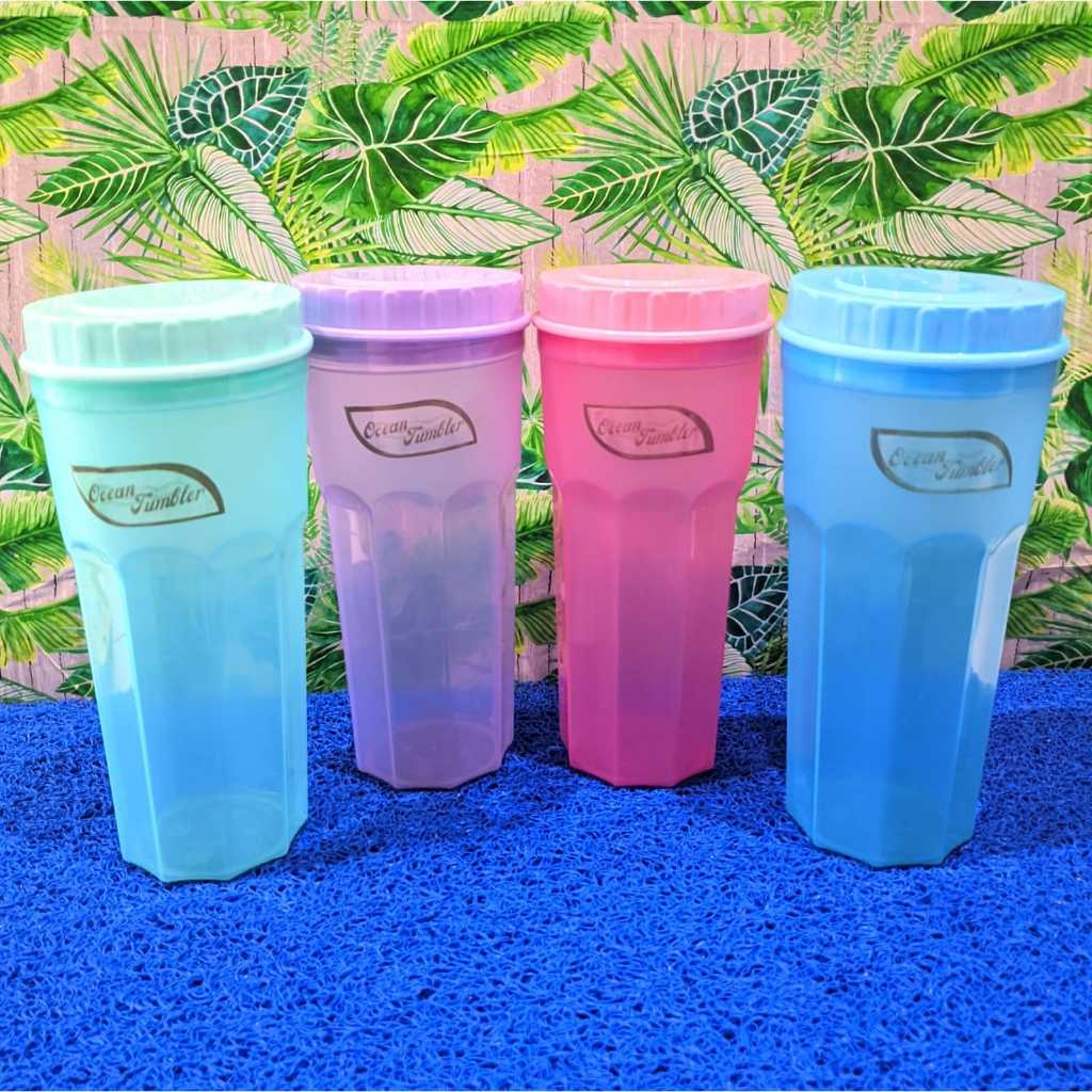 TUMBLER PLASTIK OCEAN 700 ML / GELAS TUTUP PUTAR / BOTOL MINUM DENGAN TUTUP ALLWARE