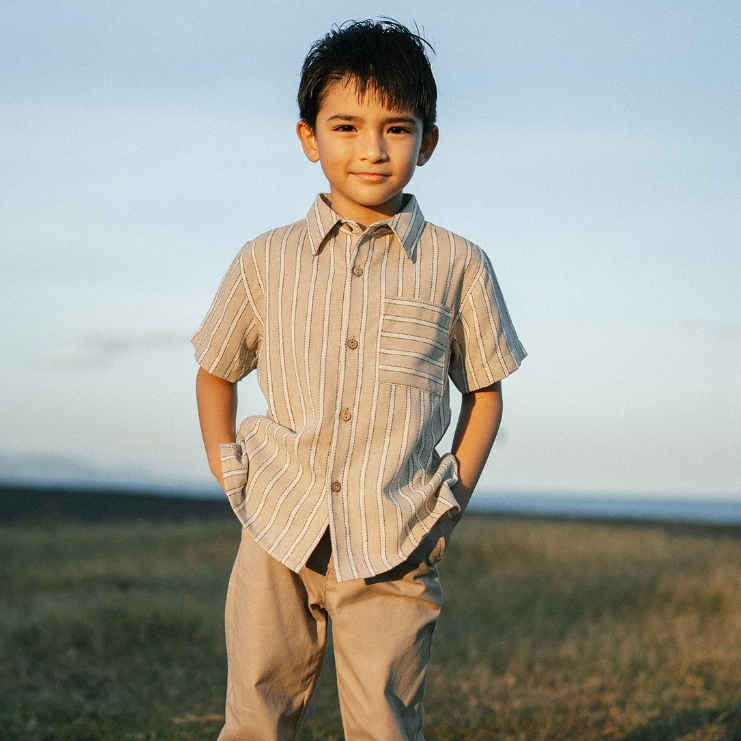 LEWIS EMMA - Urban Shirt (6 Bulan - 14 Tahun) Kemeja Anak Laki-laki Lengan Pendek