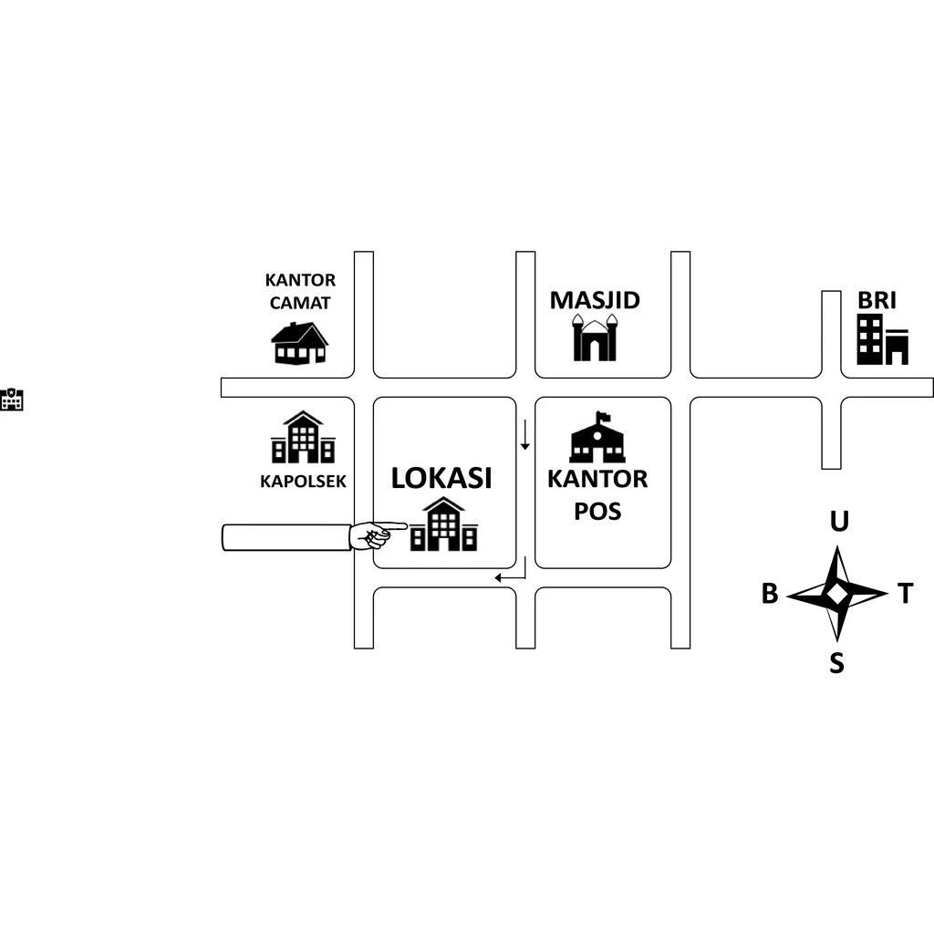 Denah lokasi undangan pernikahan