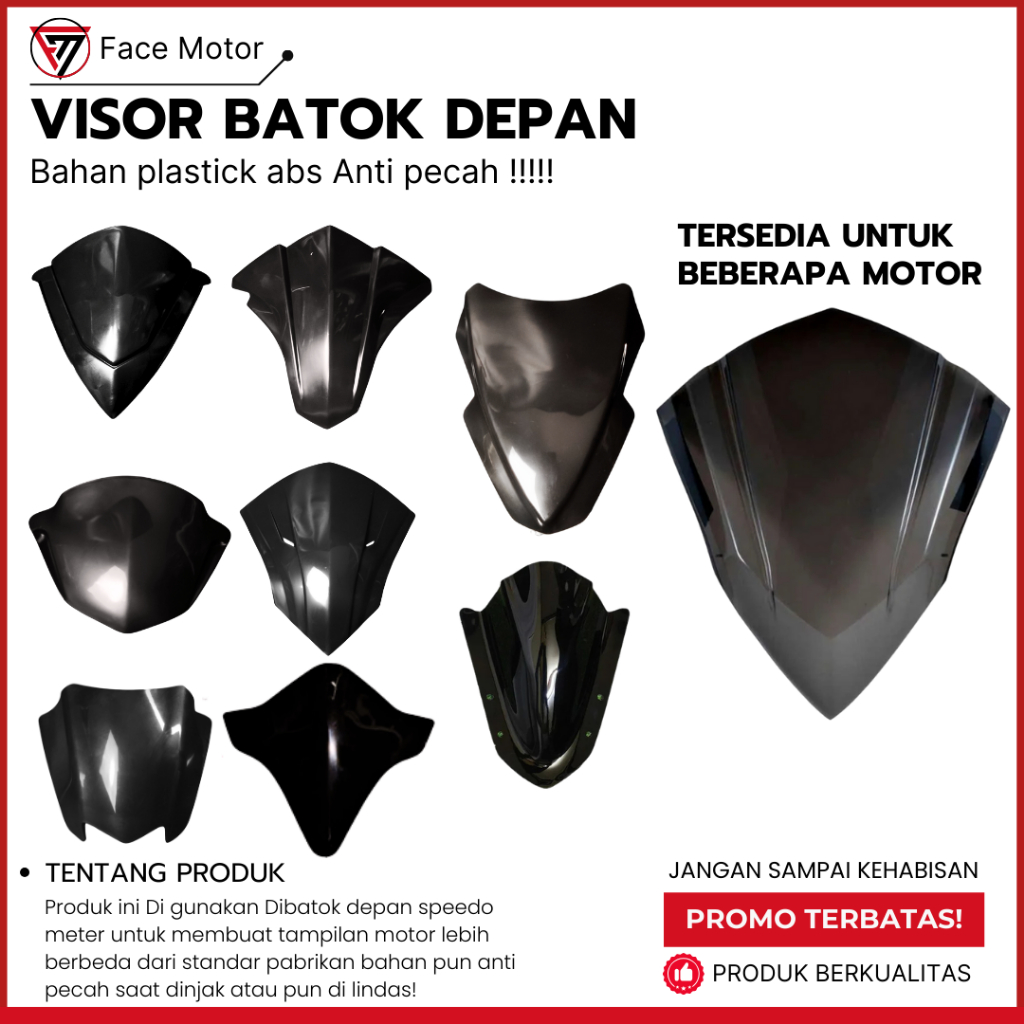 VISOR/WINSHIELD VARIO 110  VISOR VARIO 110 KARBU VISOR VARIO 110 FI VISOR  VARIO 110 ESP MIKA DEPAN