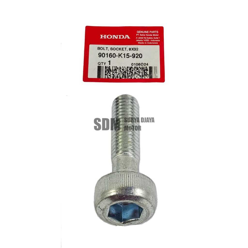 90160-K15-920 Baut L 8X32 Honda CB150R Streetfire K15G ahm