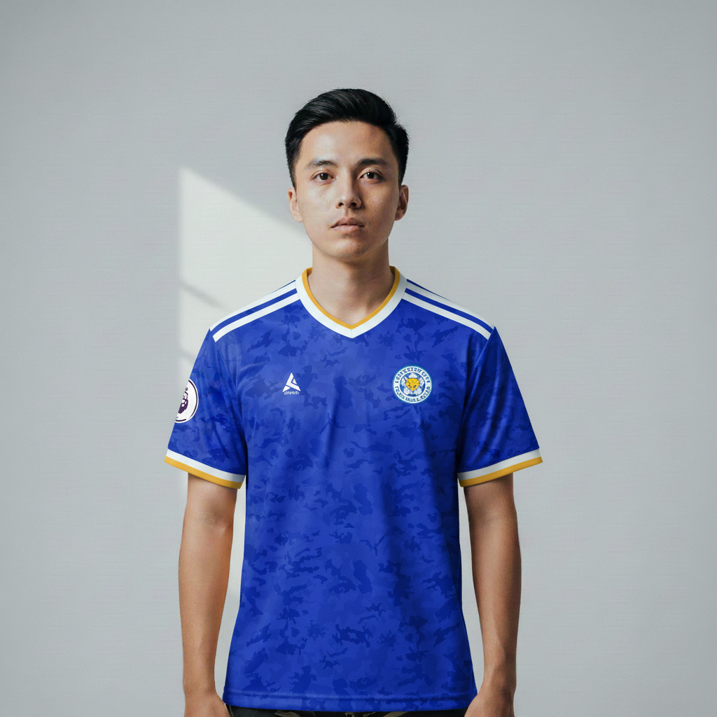 ATHLETIC SPORTWEAR - Jersey Bola Fantasy Leicester Home 2021-2022 Fullprinting Casual - Atasan