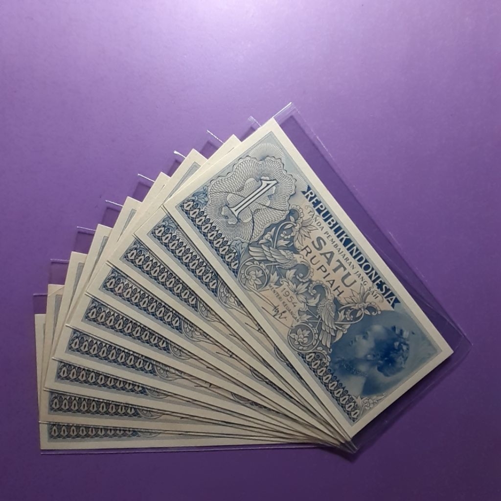 Uang 1 rupiah 1954 suku bangsa