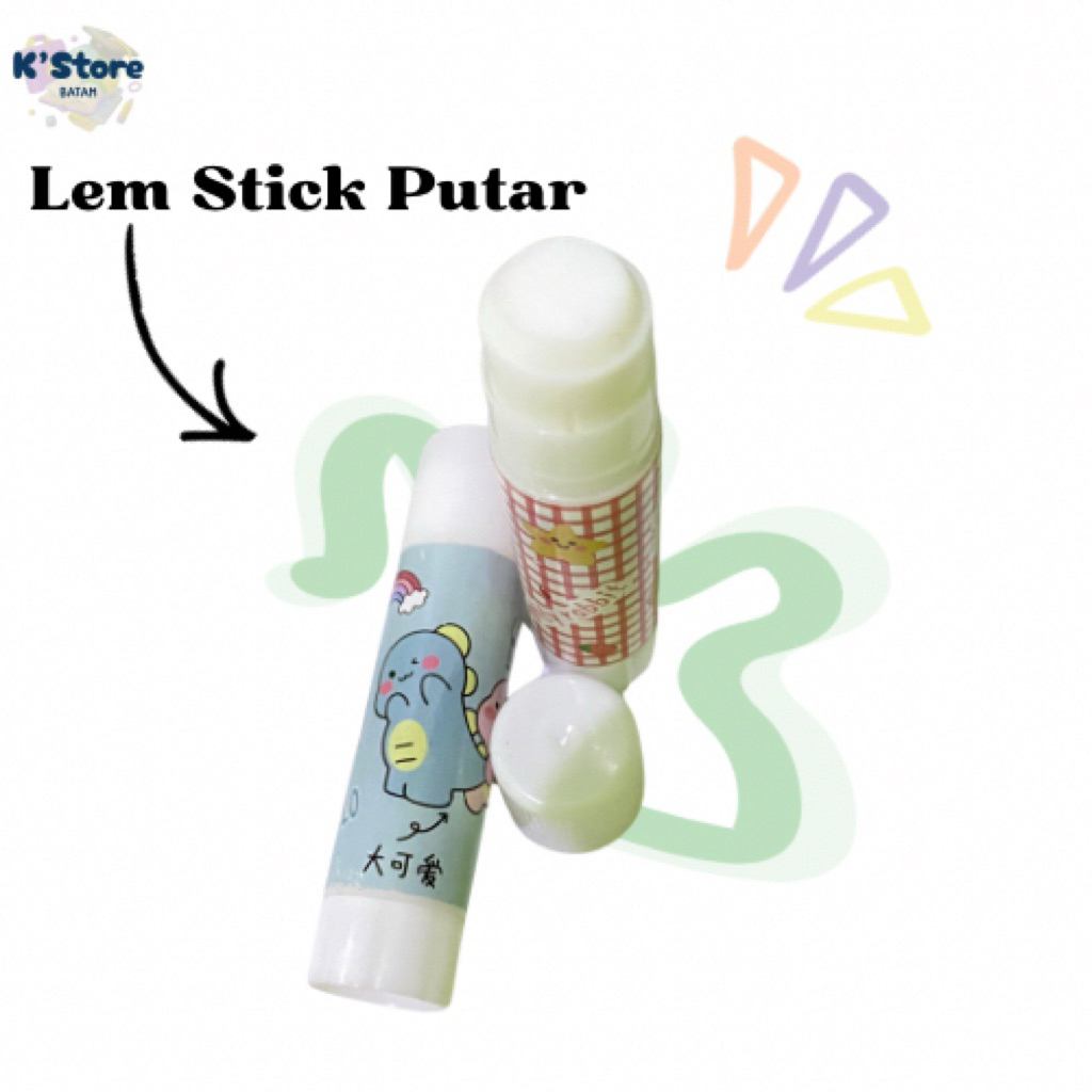 BATAM - Lem Kertas Motif Lucu Stik Lem Putar Perekat Kertas