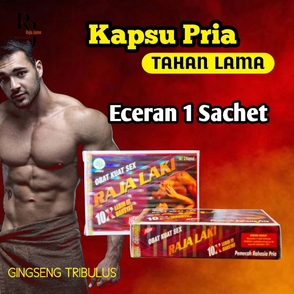 kapsul kuat pria tahan lama RAJA LAKI original/ jamu kuat pria tahan lama