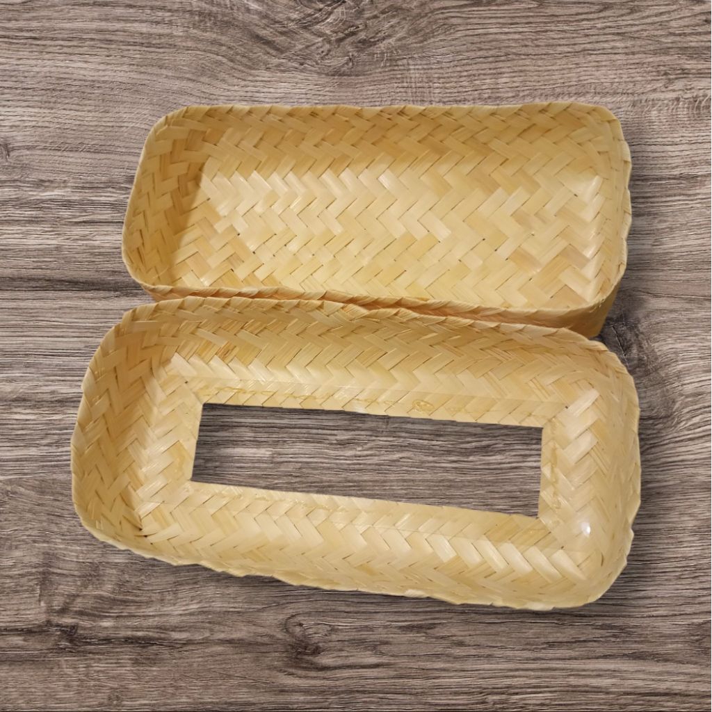 Anyaman bambu wadah makanan besek jogja wadah souvenir