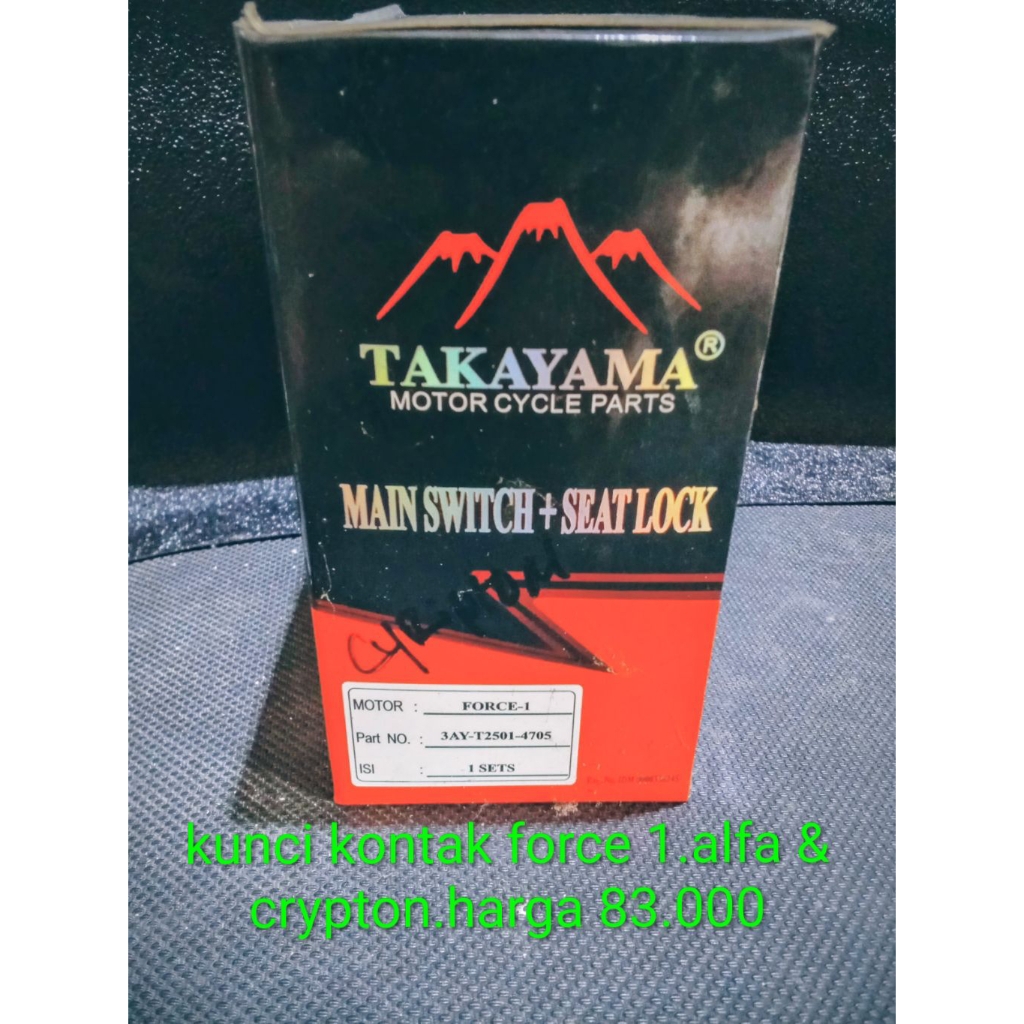 kunci kontak  takayama force 1.alfa dan crypto.harga 83.000