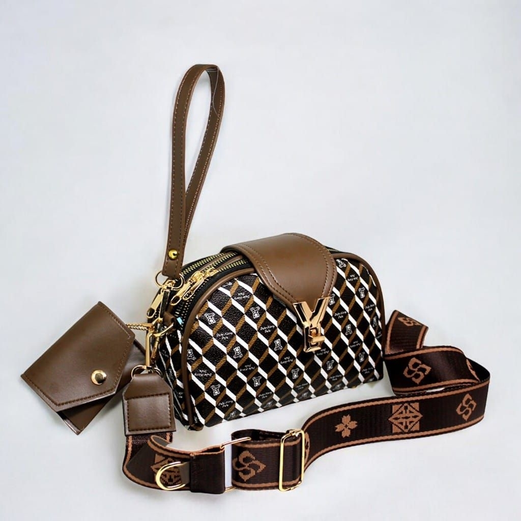 Andin bag_Tas_Slempang_Wanita_3Ruang_Resleting