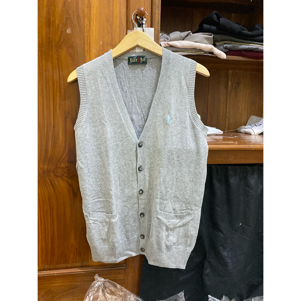 PRELOVED VEST RAJUT WANITA PRIA UNISEX VEST KANCING MODEL POLO