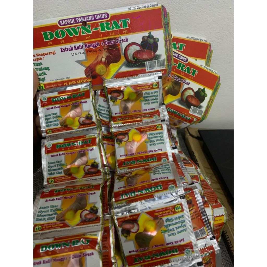 Asam Urat Down-rat extra kulit manggis 1 renceng