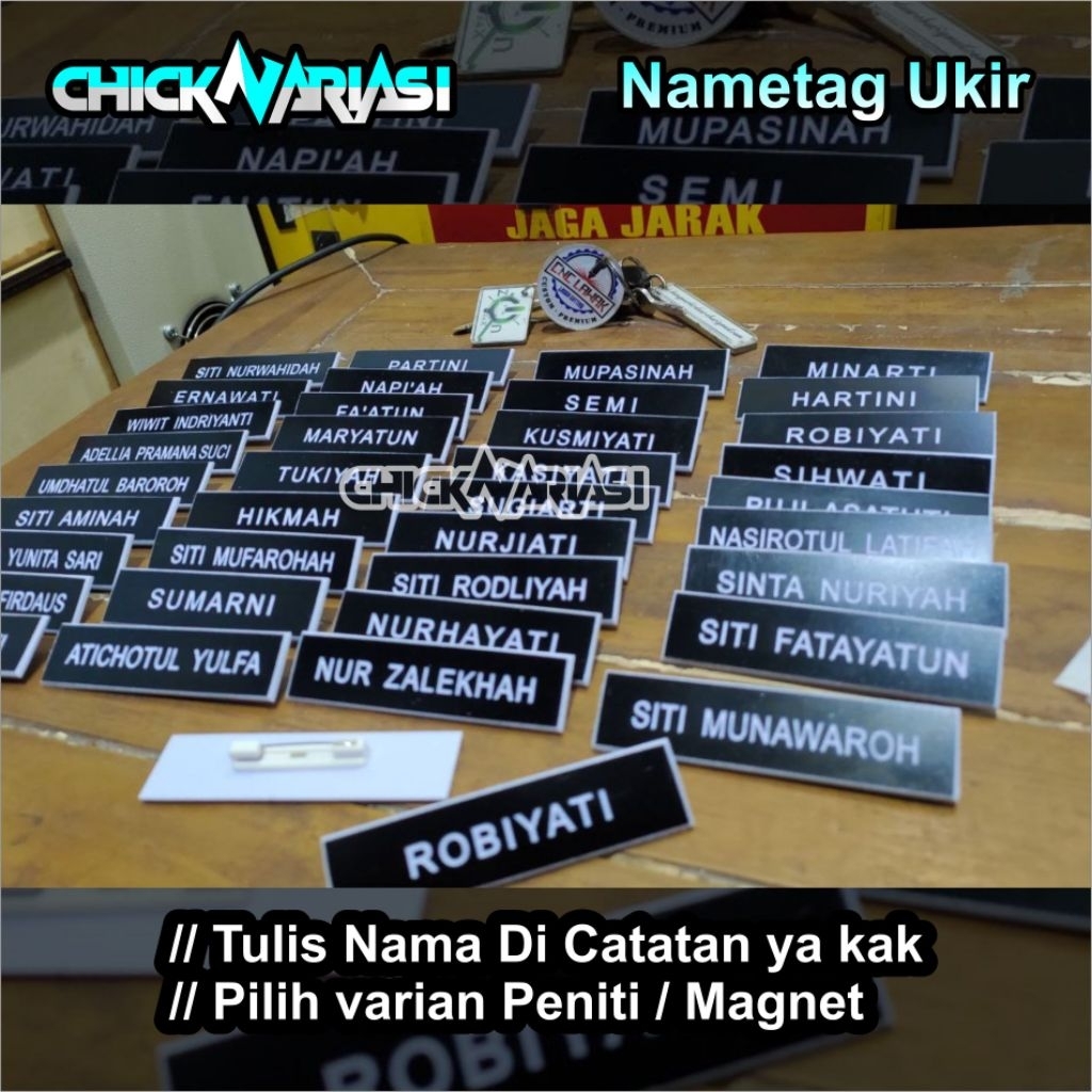 Nametag ukir grafir nama dada tagname papan nama pns asn namadada nametag papan nama semarang kab.se
