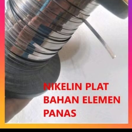 KAWAT NIKELIN PIPIH 0,4 x 4 ( tebal 0,4 mm/ lebar 4mm )