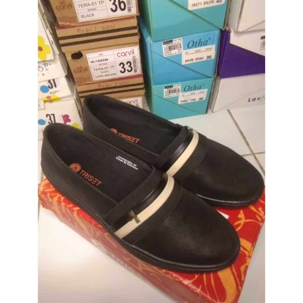 sepatu loafers triset original matahari