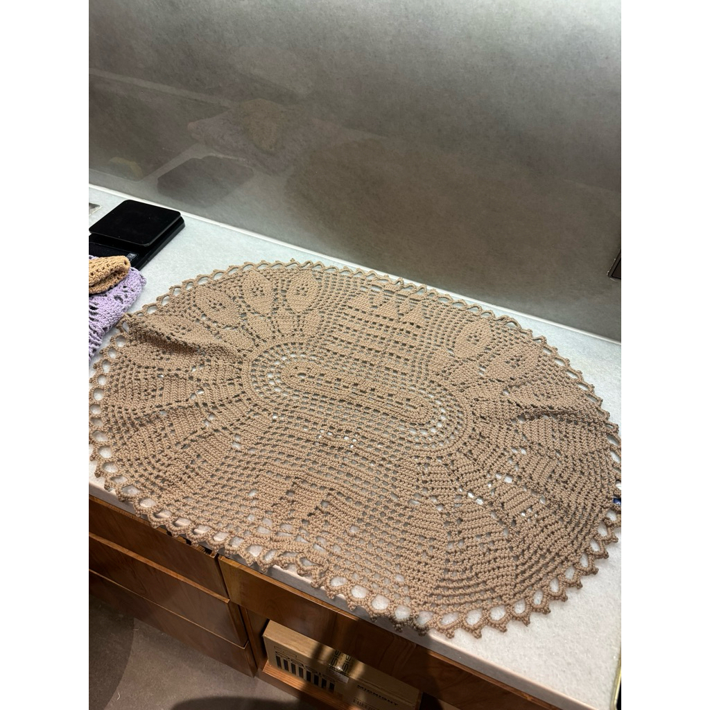 taplak meja oval 60x80cm