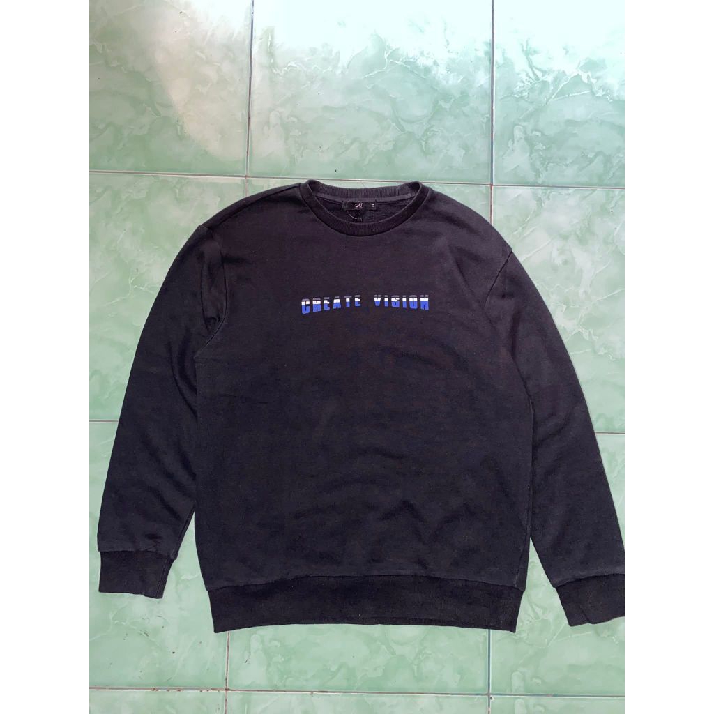 CREWNECK CREATE VISION BLACK