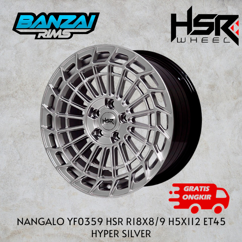 velg hsr ring 18 pcd 5x112 mobil mercy mini cooper mg vw scirocco audi dll velg hsr model celong r18