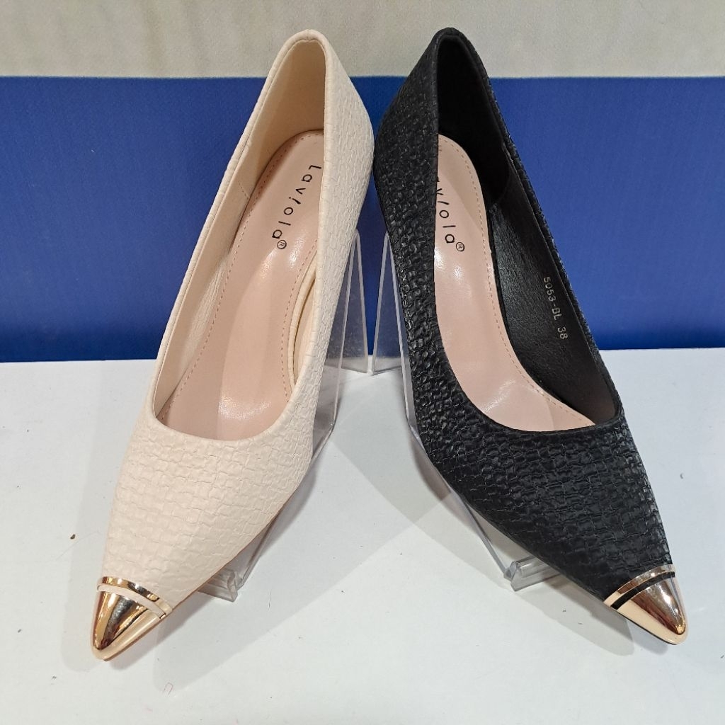 sepatu kerja wanita laviola heels 8 cm