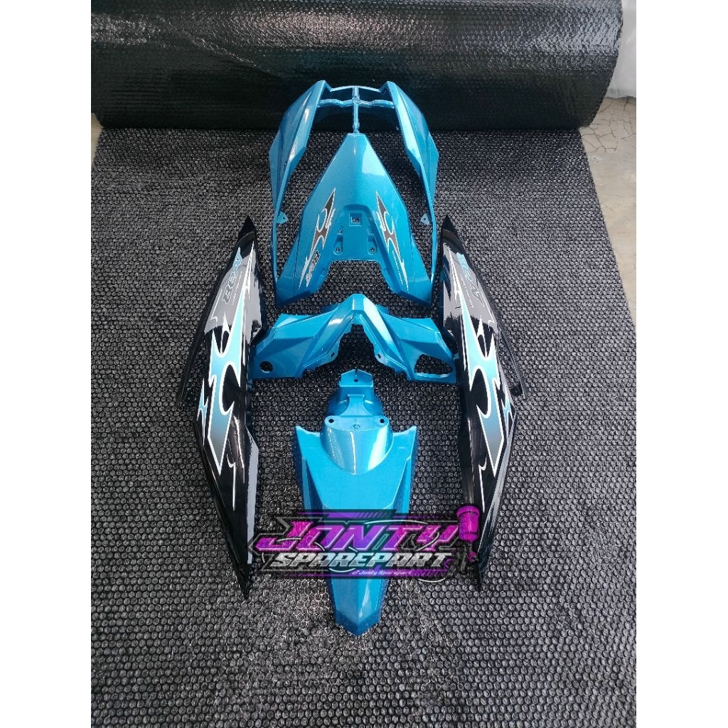 Full Body Halus Beat ESP ECO Kode K81 Biru Hitam | Body Halus Beat ESP 2017-2019 Biru Hitam Plus Str