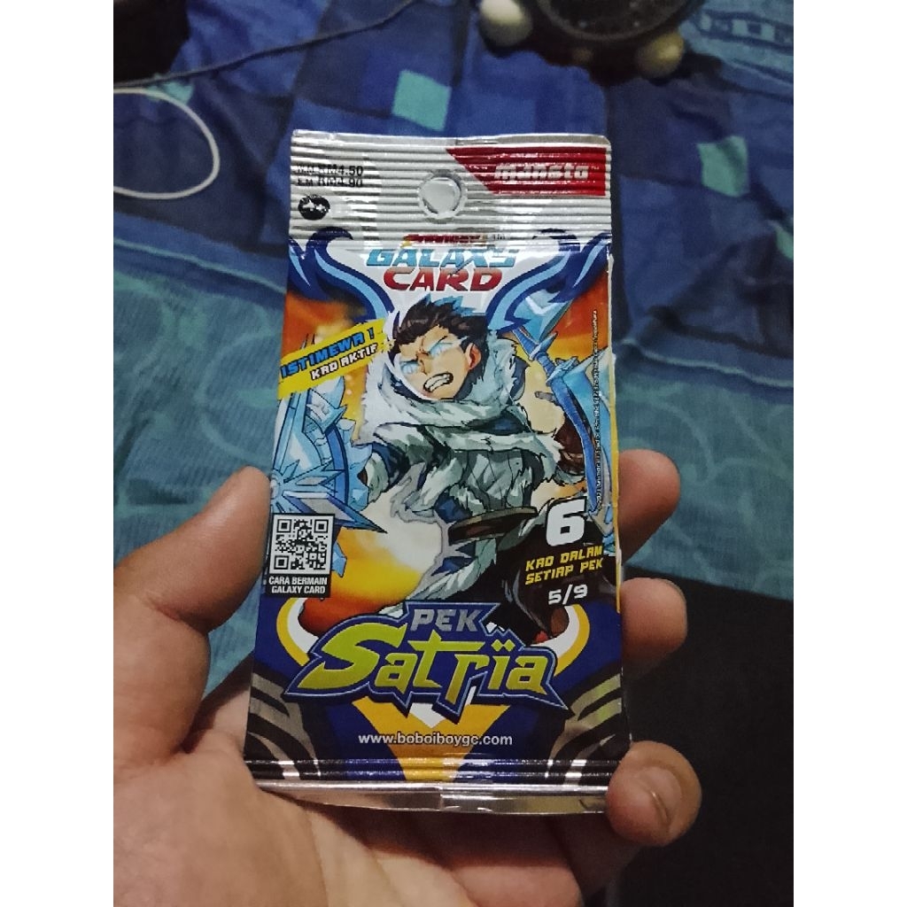 Pek Satria Boboiboy galaxy Card 5/9 Ais Limited Stock Rare Card