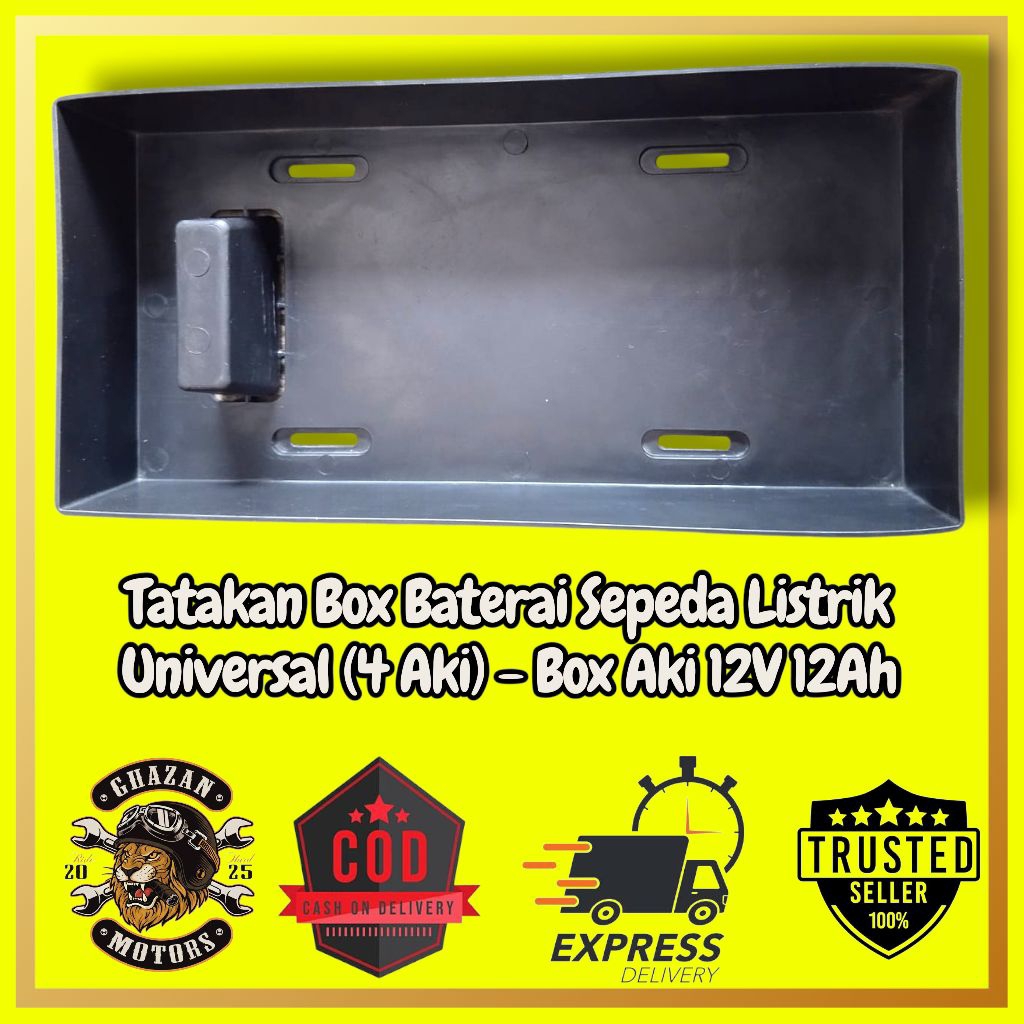 Box Aki Sepeda Listrik 4 Baterai Universal - Wadah Aki Uwinfly Exotic Pacific Goda - High Quality